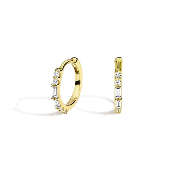 Eternal Radiance Hoop Lab Grown Diamond Earrings