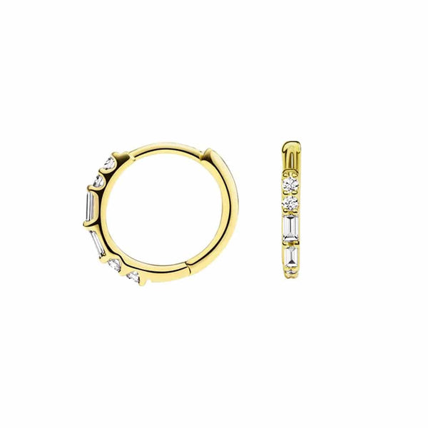 Eternal Radiance Hoop Lab Grown Diamond Earrings