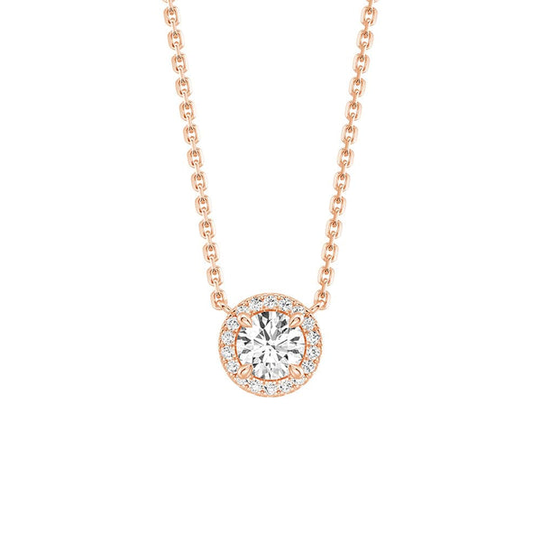 Eternal Halo Personalized Birthstone Necklace