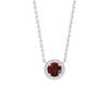 Eternal Halo Personalized Birthstone Necklace