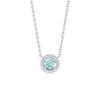 Eternal Halo Personalized Birthstone Necklace