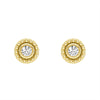 Convertible 2 in 1 Beaded Jacket Stud Earrings with Lab Grown Diamond