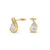 Liquid Curve Teardrop Lab Grown Diamond Studs