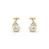 Liquid Curve Teardrop Lab Grown Diamond Studs