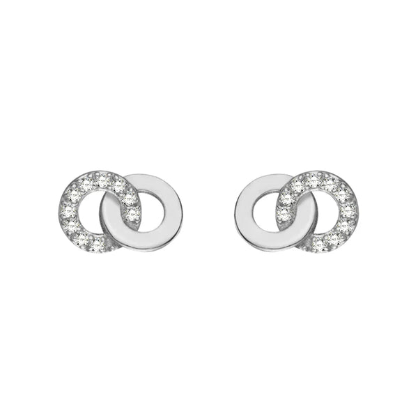Interlocking Dual Hoop Earrings