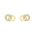 Interlocking Dual Hoop Earrings