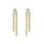 Dynamic Stud Earrings with Tremble Diamond Fringe Drops
