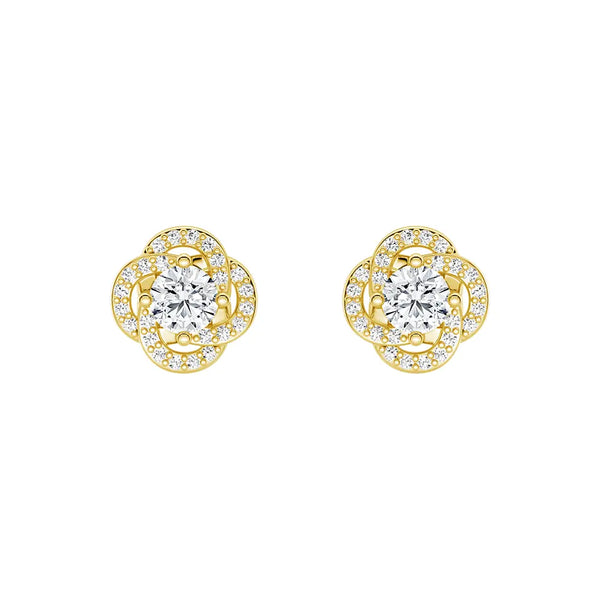 Radiating Sunburst Moissanite Necklace And Stud Earrings Set