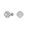 Radiating Sunburst Moissanite Necklace And Stud Earrings Set