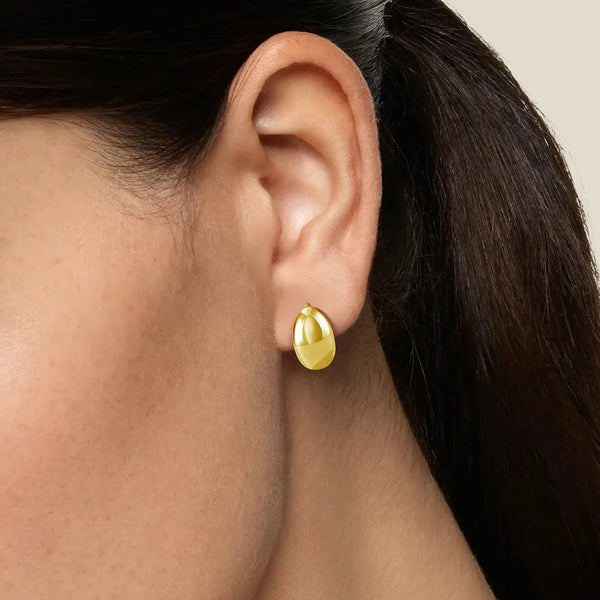 Sculptural Curved Stud Earrings