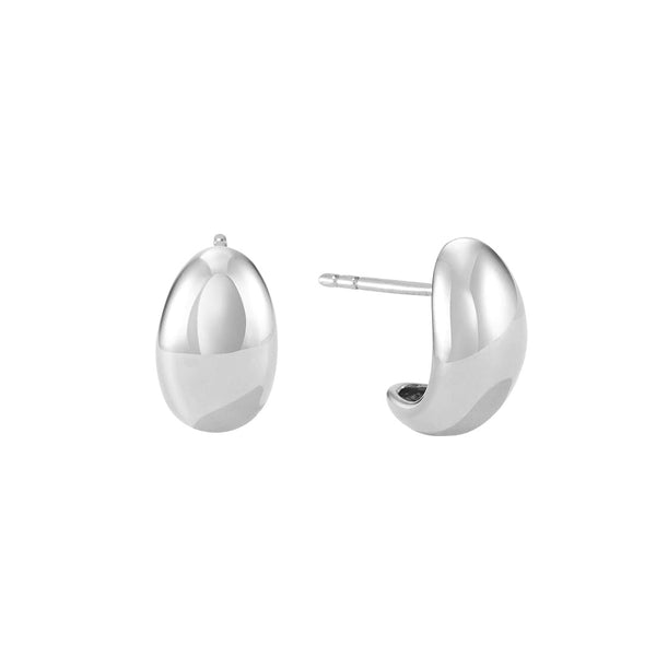 Sculptural Curved Stud Earrings
