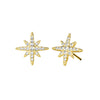 Starburst Moissanite Stud Earrings