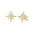 Starburst Moissanite Stud Earrings