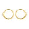 Moissanite Huggie Hoop Earrings