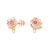 "Rose of Resilience" Breast Cancer Awareness Stud Earrings
