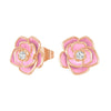 “Blossom of Compassion” Breast Cancer Awareness Stud Earrings