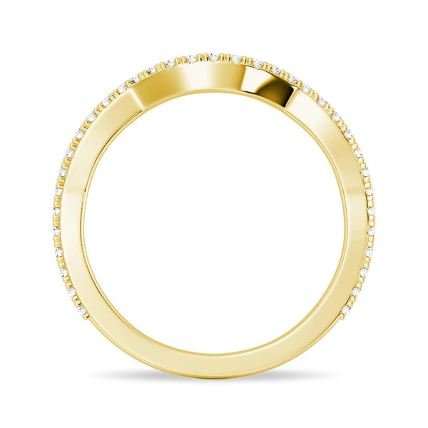 Micropavé Oval Moissanite Ring Set with Matching Stacking Band