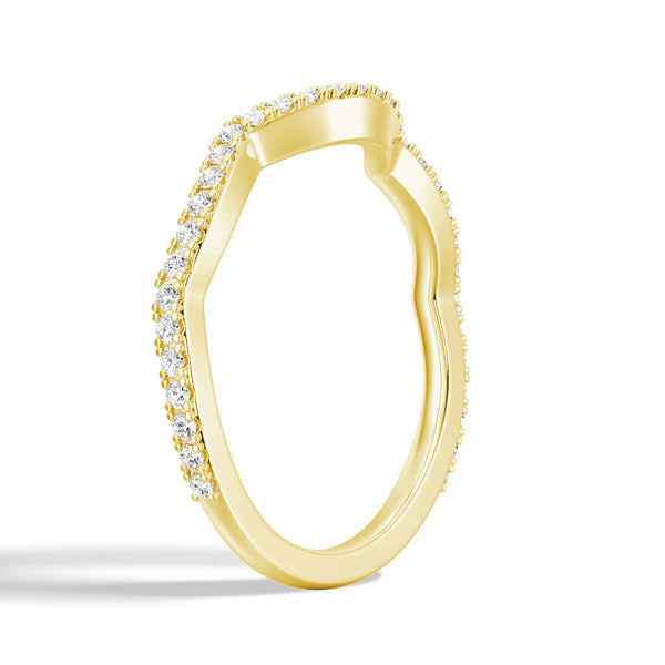 Oval Solitaire Moissanite Ring Set With Matching Wedding Band