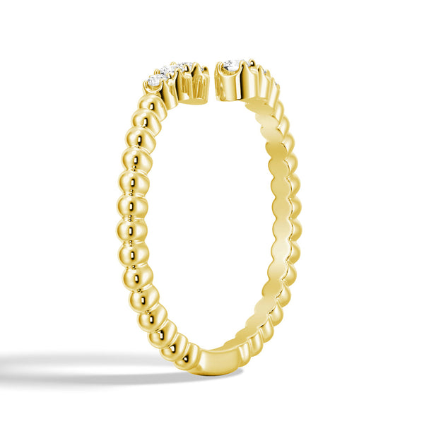 Ethereal Wave Lab Grown Diamond Open Band Ring