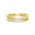 Modern Edge Twisted Rope Crisscross Diamond Ring
