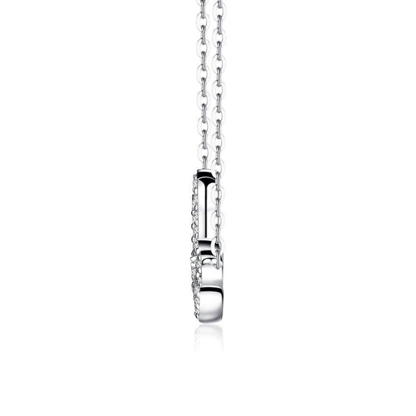 "Love" Moissanite Diamond Necklace Pendant