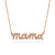 "MAMA" Moissanite Diamond Pave Necklace Pendant