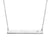 Engravable Bar Necklace with Moissanite