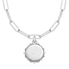 Engravable Moissanite Sunlight Medallion Pendant Necklace