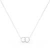 Simple Interlocking Circles Necklace