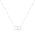 Simple Interlocking Circles Necklace