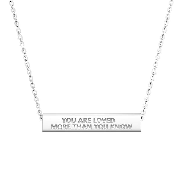 "You Are Stronger Than You Think" Minimalist Necklace