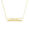 "You Are Stronger Than You Think" Minimalist Necklace