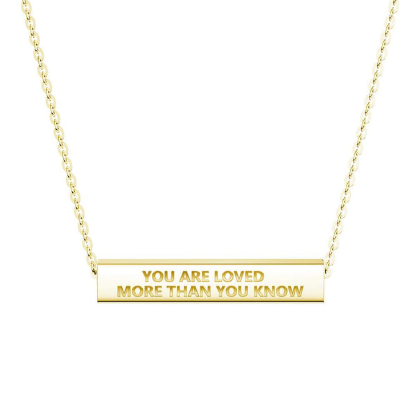 "You Are Stronger Than You Think" Minimalist Necklace
