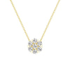 Classic Cluster Flower Moissanite Necklace