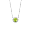 Eternal Halo Personalized Birthstone Necklace