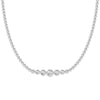 Lab Grown Diamond Five Stone Beaded Necklace