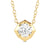 Hexagonal Lab Grown Diamond Solitaire Pendant Necklace