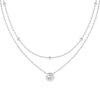 Layered Round Lab Grown Diamond Necklace