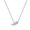 Couture Botanical Foliage Lab Grown Diamond Necklace and Earring Set