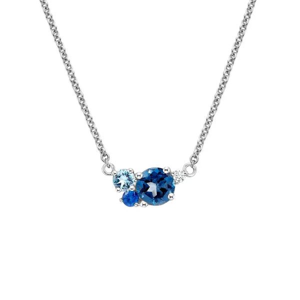 Ocean Breeze Cluster Necklace
