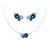 Ocean Breeze Cluster Necklace And Earrings Set