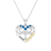 Custom Birthstone Heart Tree Necklace – "Forever MAMA" Pendant