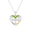 Custom Birthstone Heart Tree Necklace – "Forever MAMA" Pendant