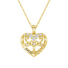Custom Birthstone Heart Tree Necklace – "Forever MAMA" Pendant