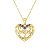 Custom Birthstone Heart Tree Necklace – "Forever MAMA" Pendant