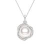 Freshwater Pearl Pendant Necklace And Earrings Set