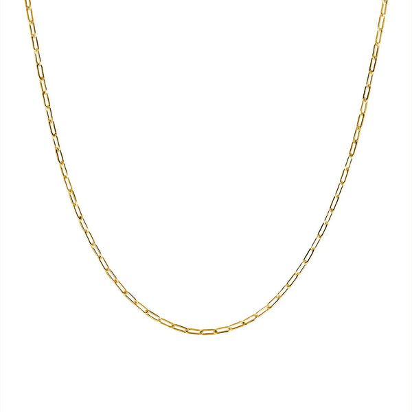 Minimalist Paperclip Chain Necklace