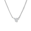 Three Stone Moissanite Pendant Necklace