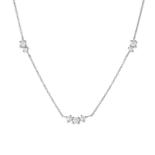 Star Cluster Moissanite Pendant Necklace