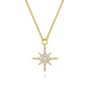 Starburst Moissanite Pendant Necklace